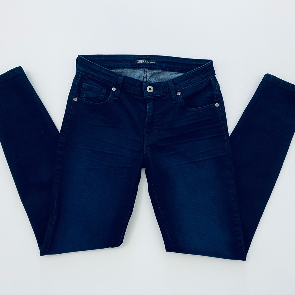 NWOT Women's Guess Los Angeles Dark Denim Jeans, Size 26 - Picture 2 of 9